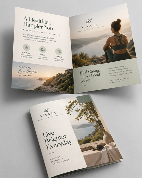 Custom Folded Brochures — Premium Marketing Brochures with Same-Day Delivery