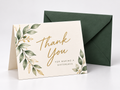 Personalized Folded Greeting Cards — Premium Foil & Variable Data Printing