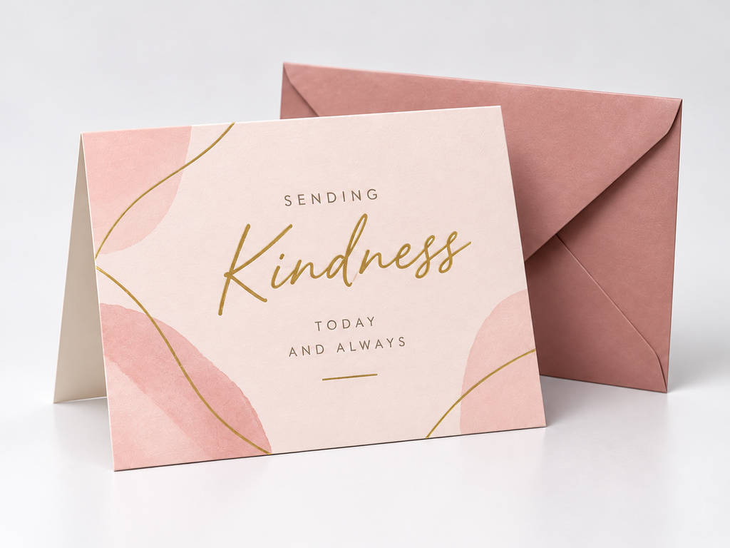 Personalized Folded Greeting Cards — Premium Foil & Variable Data Printing